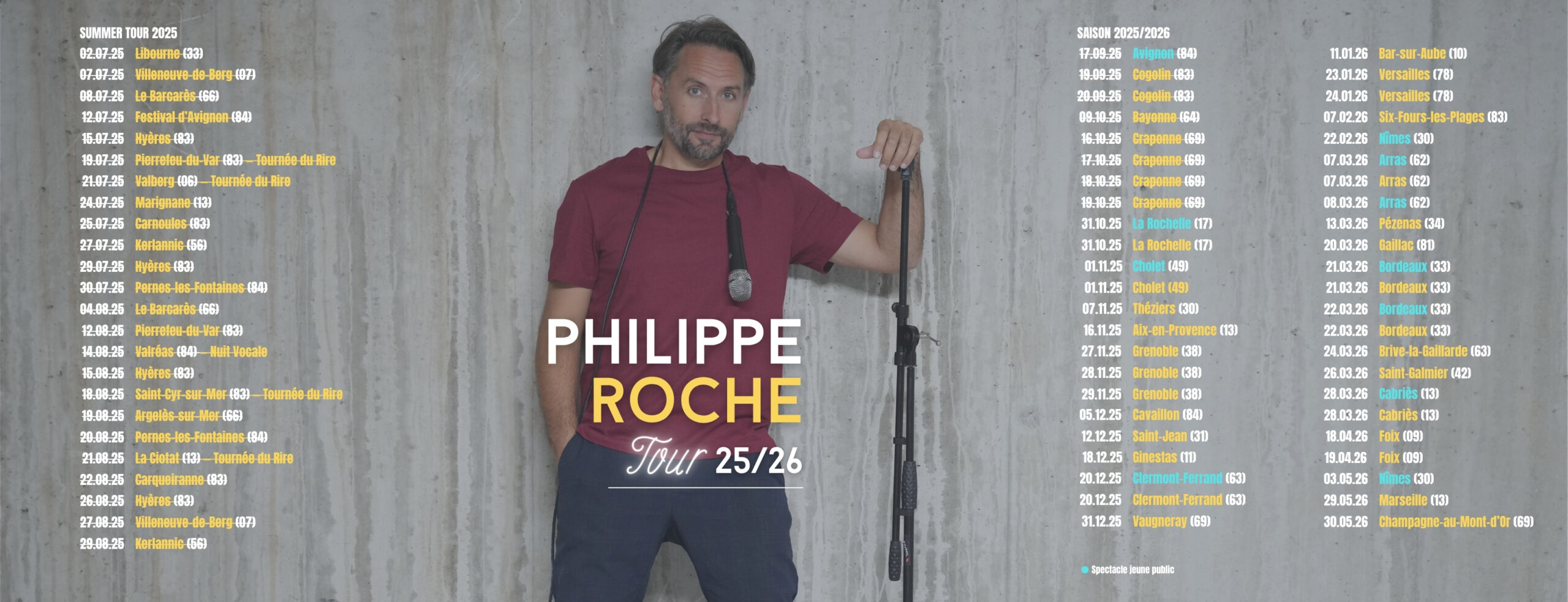 bannière dates tournée