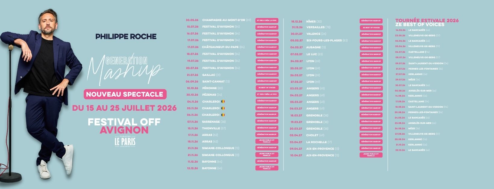 Retrouvez toutes mes dates 2025/2026 !